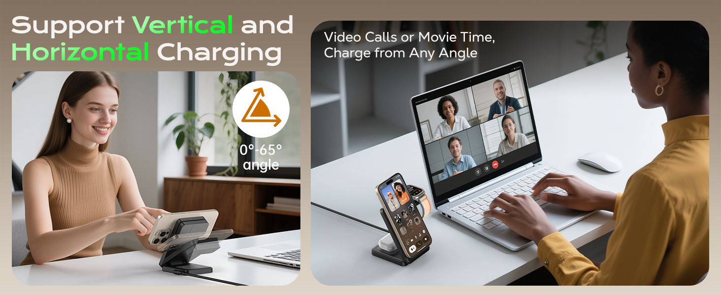 foldable wireless charger for iphone