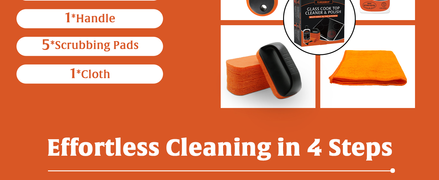 Glass Stove Top Cleaner Kit