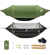 Camping Hammock Tent with Mosquito Net &amp; RainFly, 3 in 1 Waterproof Lightweight Portable Sleeping...