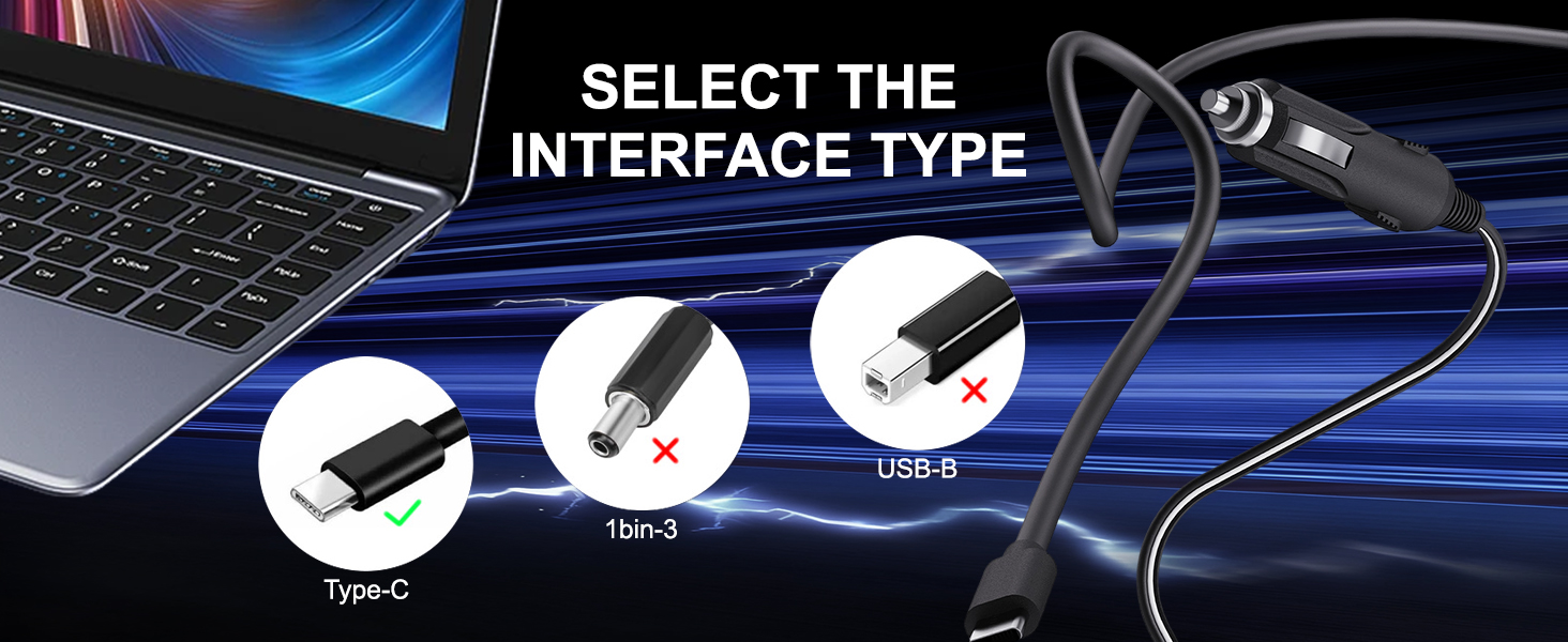 USB-C Laptop CAR Charger