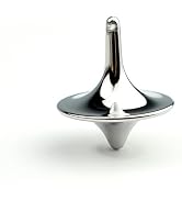 Silver Accurate Spinning Top,Portable Precision Metal Spinner Top Premium Exquisite Perfect Balan...