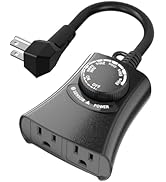 HBN Outdoor Light Timer Waterproof, Weatherproof Photocell Dusk to Dawn Light Sensor Timer 2/4/6/...