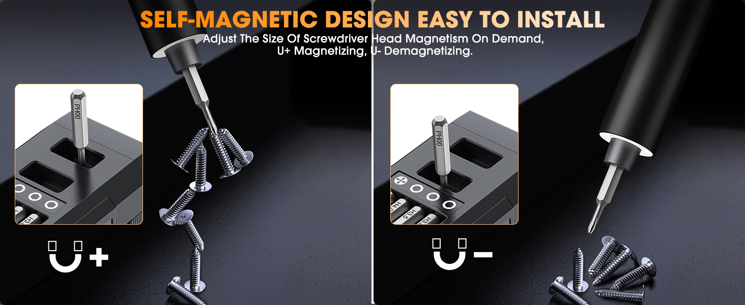 Magnetic Cordless Screwdriver Set