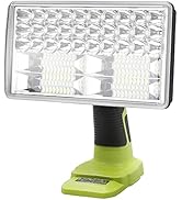 Cordless LED Work Light for Ryobi 18V ONE+ Plus Lithium Battery,3300LM Zinc Alloy Outdoor Wide Il...