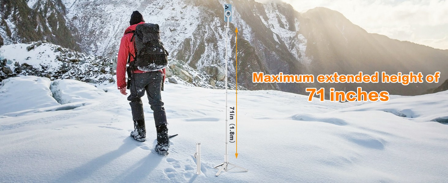 Expand your field of view with an impressive 71-inch maximum extension. Combining superior stability
