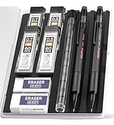 Nicpro 0.5 mm &amp; 0.7 mm Mechanical Pencils Set with Case, MP2000 Metal Artist Mechanical Pencil Wi...