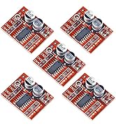 Aideepen 5pcs Dual H-Bridge DC Stepper 1.5A 2 Way DC Motor Driver Module Replace Stepper L298N fo...