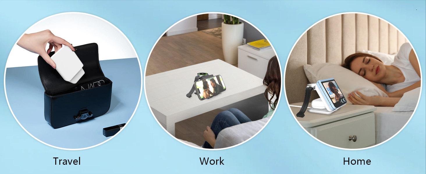 Foldable, Smaller and Portable Travel Wireless Charger