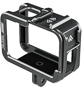 TELESIN Aluminum Case Metal Cage Protective Frame Housing for GoPro Hero 13 12 11 10 9, Fits for ...