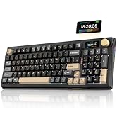 RedThunder K95 Wireless Mechanical Keyboard, TFT Screen & Knob, Tri-Mode BT5.0/2.4GHz/USB-C Hot S...