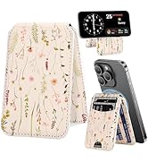 uCOLOR Compatible with Magsafe Wallet for Magnetic Card Holder for Women Men- Cute Phone Wallet f...