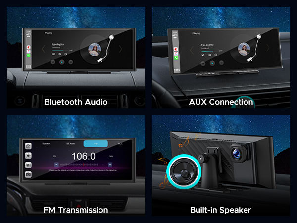 bluetooth screen for car
