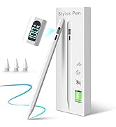 Stylus Pen for iPad 2018-2024,LED Power Display 3X Faster Charge Apple iPad Pencil with Palm Reje...
