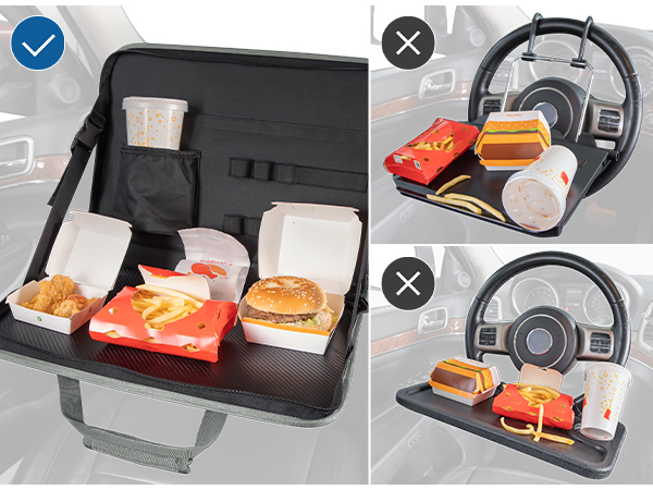 Steering Wheel Eating Tray