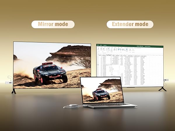mirror &amp; extender mode