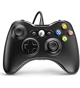 Wired Controller for Xbox 360, YAEYE Game Controller for 360 with Dual-Vibration Turbo Compatible...