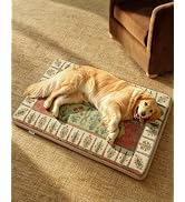 Exsnugy Dog Crate Pad,Boho Washable Dog Bed Mats for Large Pets, 41x27 | Vintage Pet Kennel Mat, ...