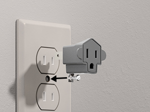 3 prong to 2 prong outlet adapter
