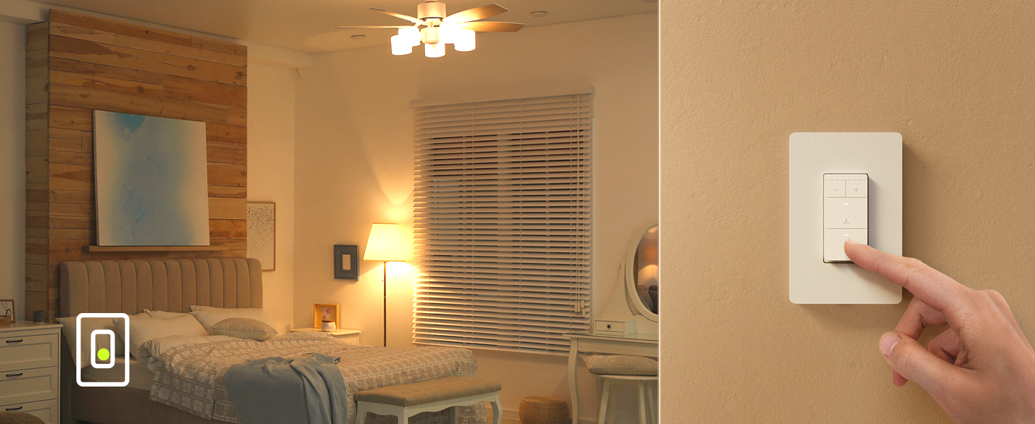 fan and dimmer switch