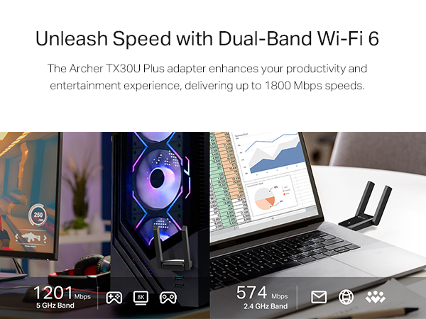 Unleash Speed with Dual-Band Wi-Fi 6