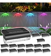 Mancra Solar Step Lights Outdoor, Solar Outdoor Lights Waterproof Solar Pool Lights Deck Lights f...