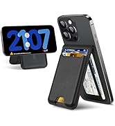 For Magsafe Wallet Stand, Strongest Magnetic Wallet for iPhone 16/15/14/13/12 Series, Magnetic Ca...