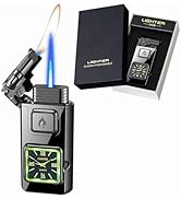 Torch Lighter, Smart Voice-Control Magic Dual Flame Dragon Lighter, Windproof Design with Visible...