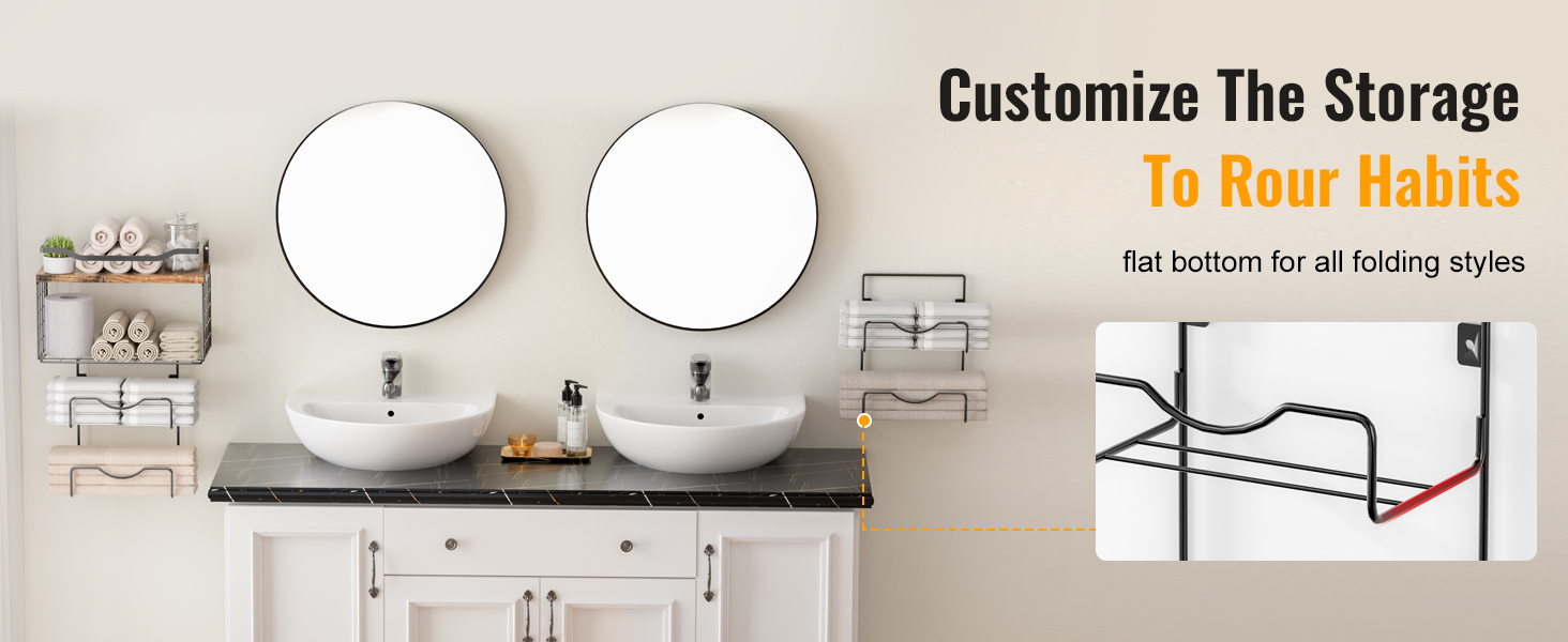 towel rack wall mounted