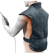 Pure Enrichment PureRelief Pro Far Infrared Back & Neck Heating Pad - Deeper Muscle Relief for Ba...