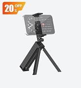 ULANZI SK-20 Adjustable Cellphone Stand for Desk, 360° Rotation Foldable Aluminum Phone Holder St...