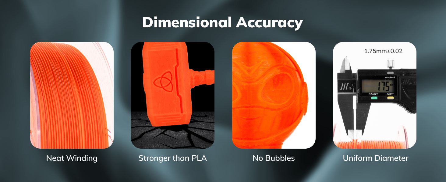 AMOLEN PETG Transparent 3D Printer Filament