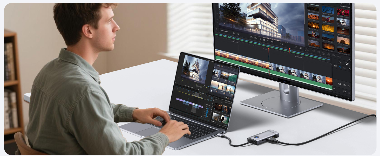 6-in-1 USB C Docking Station