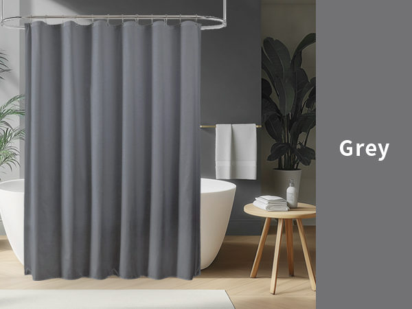 Grey shower curtain liner cloth shower liner