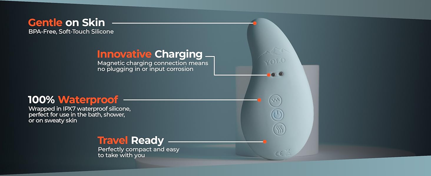 facial trigger point massager on a bathroom counter