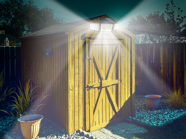 Solar Motion Lights Outdoor Waterproof - Solar Flood Wall Light for Garden Yard Patio Pathway