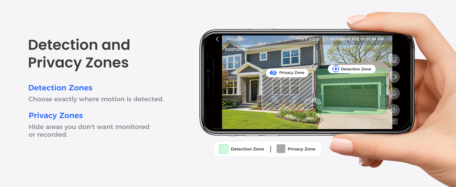 Detection and Privacy Zones