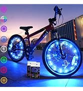 TINANA 2 Tire Pack LED Bike Wheel Lights Ultra Bright Waterproof Bicycle Spoke Lights Cycling Dec...