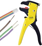 DOWELL Wire Stripping Tool Wire Stripper Cutter 14-24AWG for Flat Ribbon Cable Wire Electrical Au...