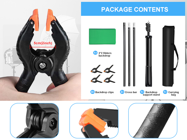 green screen backdrop kit with stand