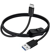 YINGAYOU USB C to USB Cable with Switch Type C Charging Cable with Switch Supports 5Gbps Data and...