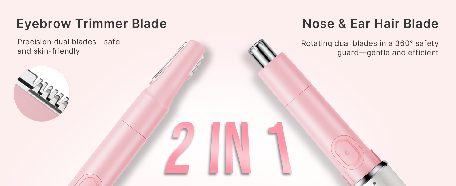 2 IN 1 Eyebrow &amp;amp; Nose Hair Trimmer
