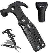 Gifts for Men Dad,14 in 1 Hammer Multitool Pliers Bottle Opener Screwdrivers,Camping Survival Gea...