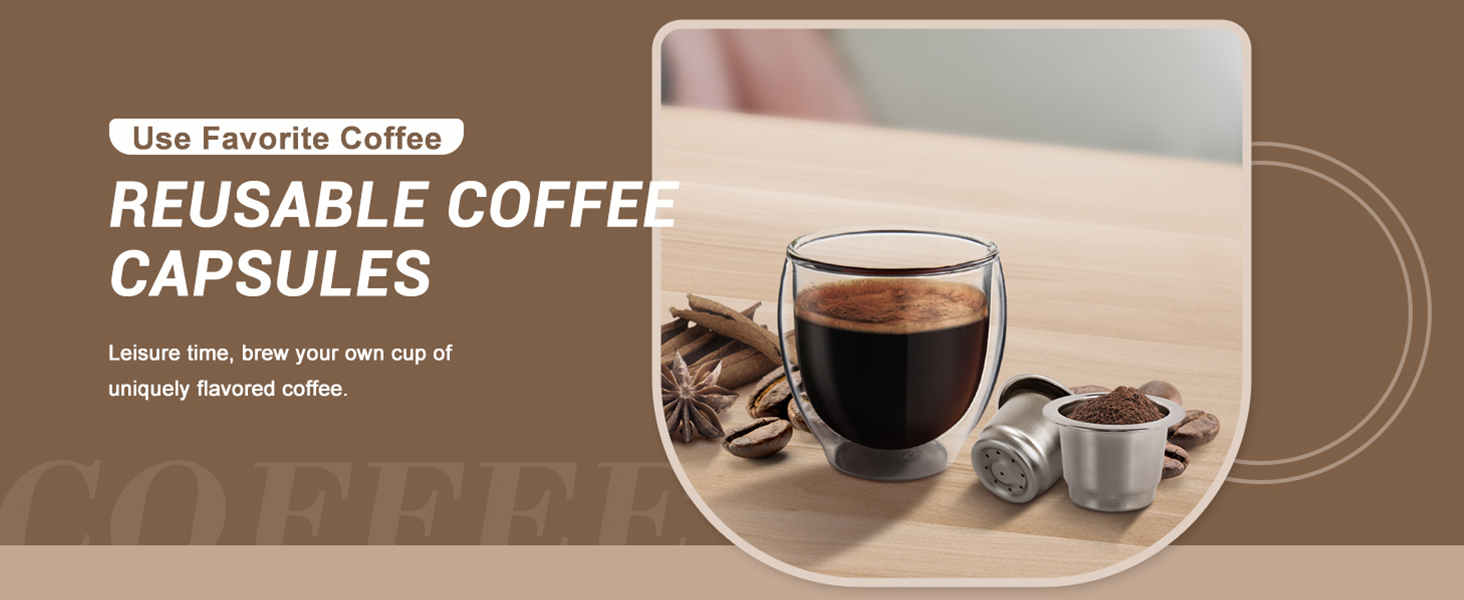 reusable nespresso pod capsulas de cafe para reutilizables capsule for stainless steel coffee