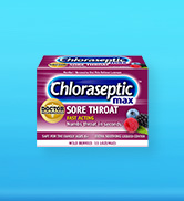 Chloraseptic Max Strength Sore Throat Lozenges, Wild Berries, 15 Count, 1 Pack