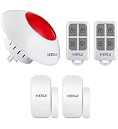 KERUI Home Security System 110dB Wireless Burglar Alarm System with Siren, Remote Control, and Do...