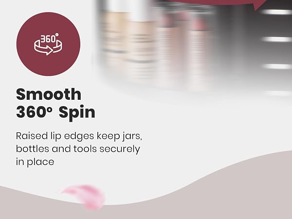 skincare organizers rotating 