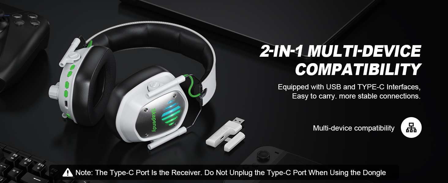 SKAPENDY VK81 Wireless Gaming Headset