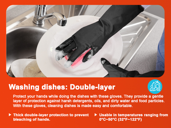 heavy duty rubber gloves household cleaning gloves chemical gloves heavy duty rubber work gloves