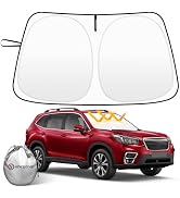 Car Windshield Sun Shade Compatible with 2019 2020 2021 2022 2023 2024 2025 Subaru Forester Acces...