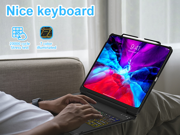 Keyboard Case for iPad Air 13 inch and Pro 12.9